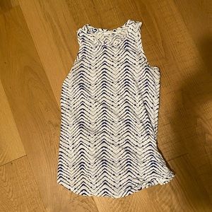 Athleta blue and white tank. Long. Size XS